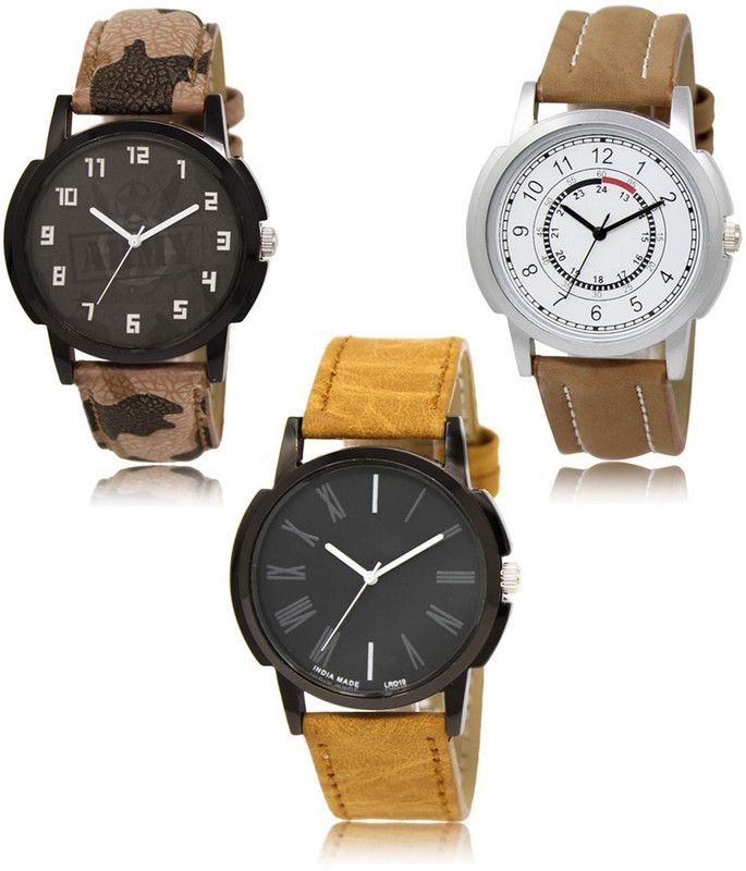 New latest Designer Combo of 3 Analog Watch - For Men LR-03-17-19