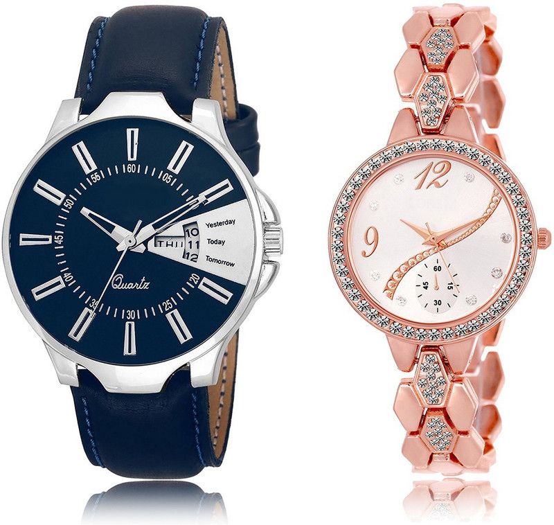 New Latest Designer Combo of 2 Analog Watch - For Couple LR23-LR215