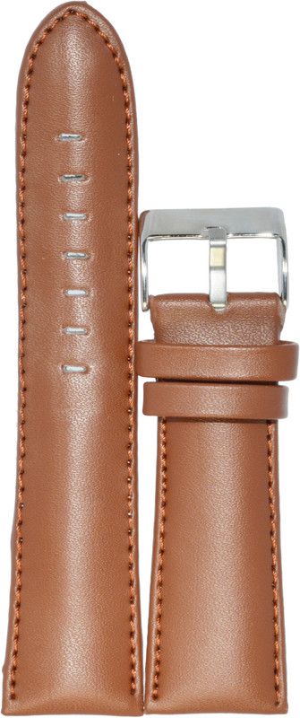 KOLET Plain Padded F8 20 mm Genuine Leather Watch Strap  (Tan)