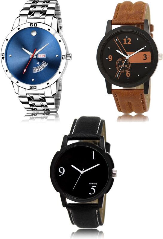 New latest Designer Combo of 3 Analog Watch - For Men 105-01-06