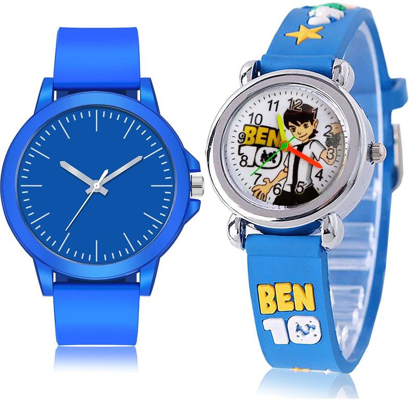 combo watch Analog Watch - For Men Contemporary Unique Sports And Ben 10 Kids 2 Watch Combo For Boys And men - BM117-BK100