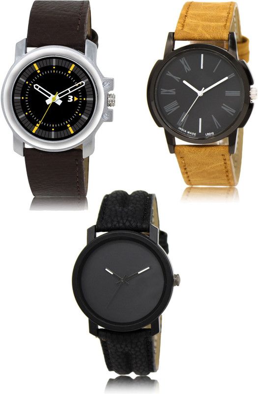 New latest Designer Combo of 3 Analog Watch - For Men 44-19-21