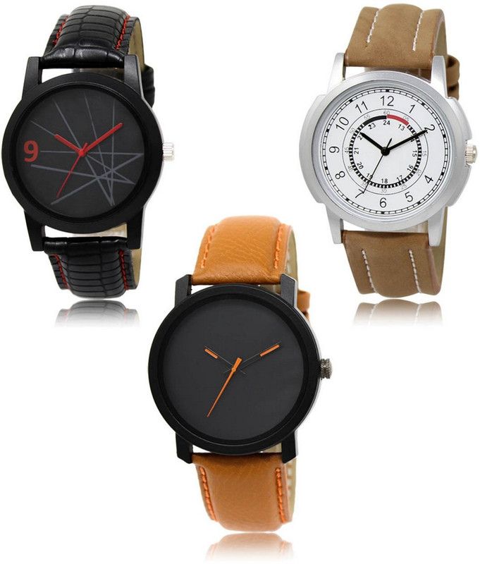 New latest Designer Combo of 3 Analog Watch - For Men LR-08-17-20