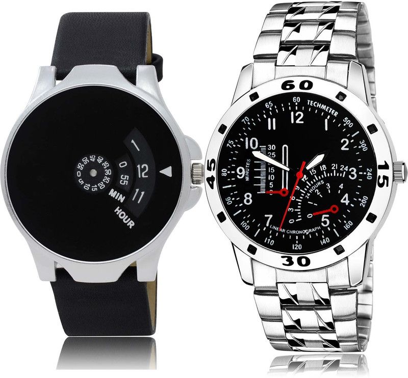 combo watch Analog Watch - For Boys Latest Style Speedometer And Chain Combo For Boys And Men - BO52-B907