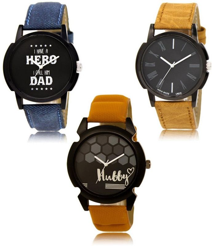New latest Designer Combo of 3 Analog Watch - For Men LR-07-19-32