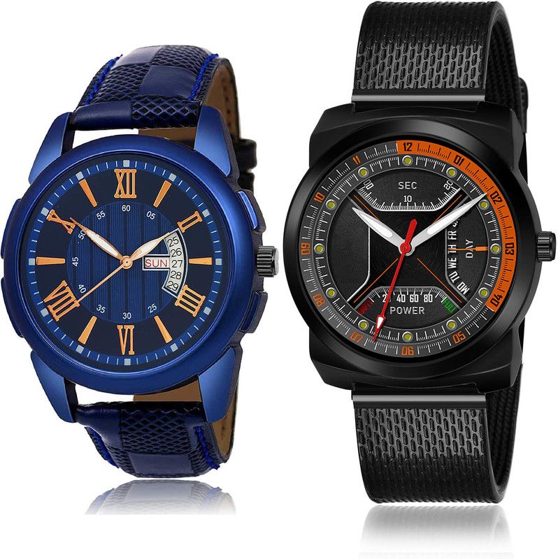 Analog Watch - For Men Brand New Style 2 Watch Combo For Boys And Men - BRM1-(56-S-10)