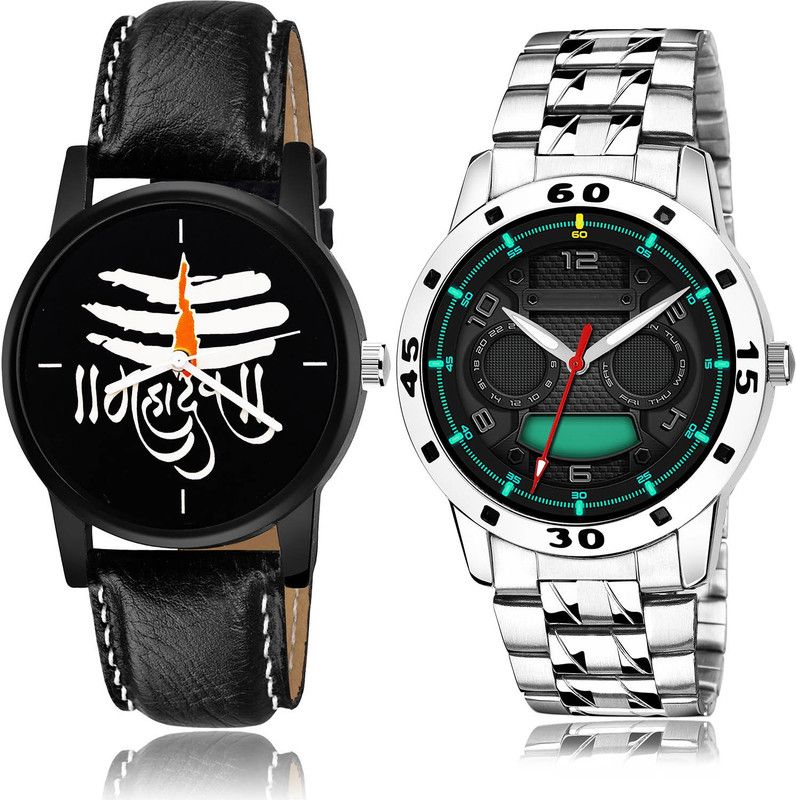 Analog Watch - For Men Contemporary Model 2 Watch Combo For Boys And Men - B114-(57-S-19)
