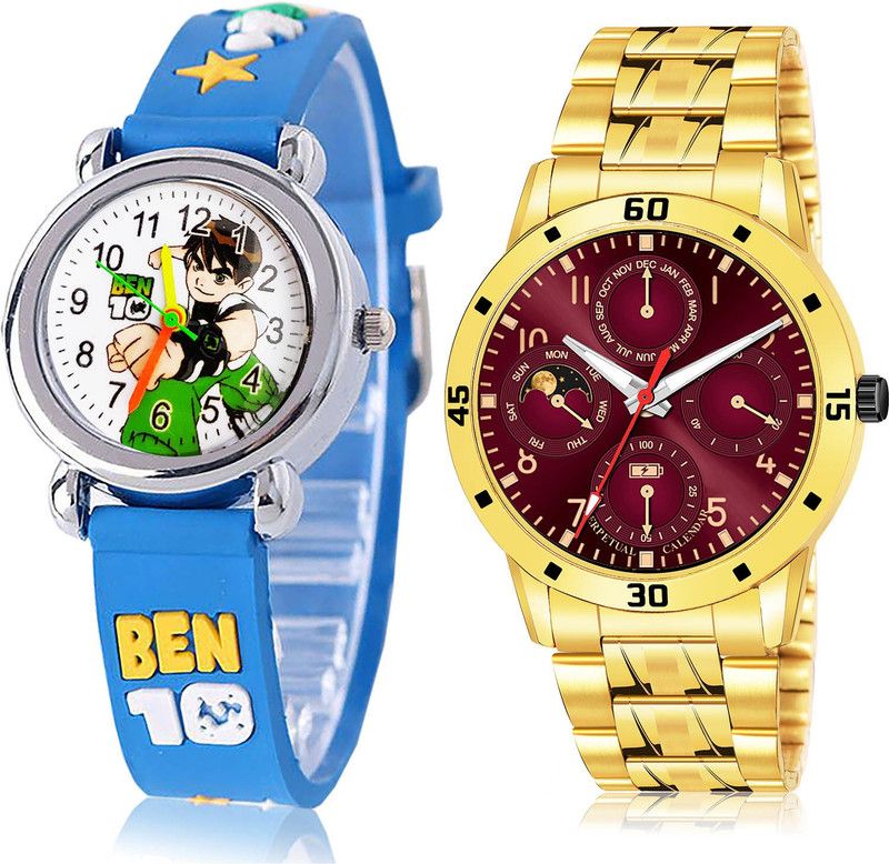 Analog Watch - For Boys Modern Formal 2 Watch Combo For Boys And Men - BK95-(12-S-21)