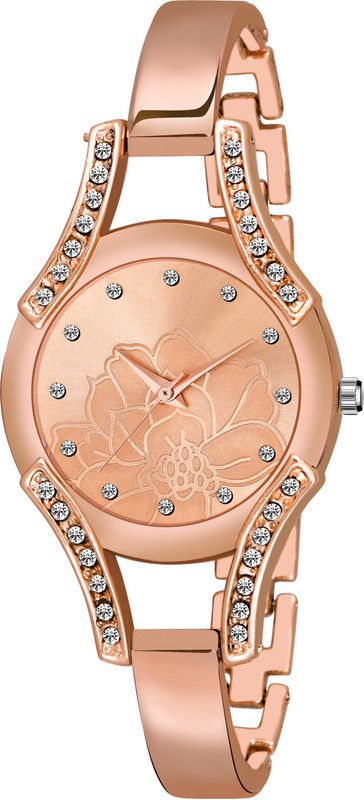 Analog Watch - For Women SA New Luxuries Looking stylish Rose Gold Dial Girl And Women Watch