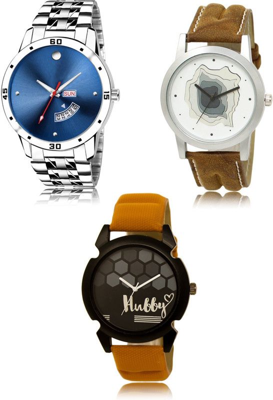 New latest Designer Combo of 3 Analog Watch - For Men LR105-LR09-LR32