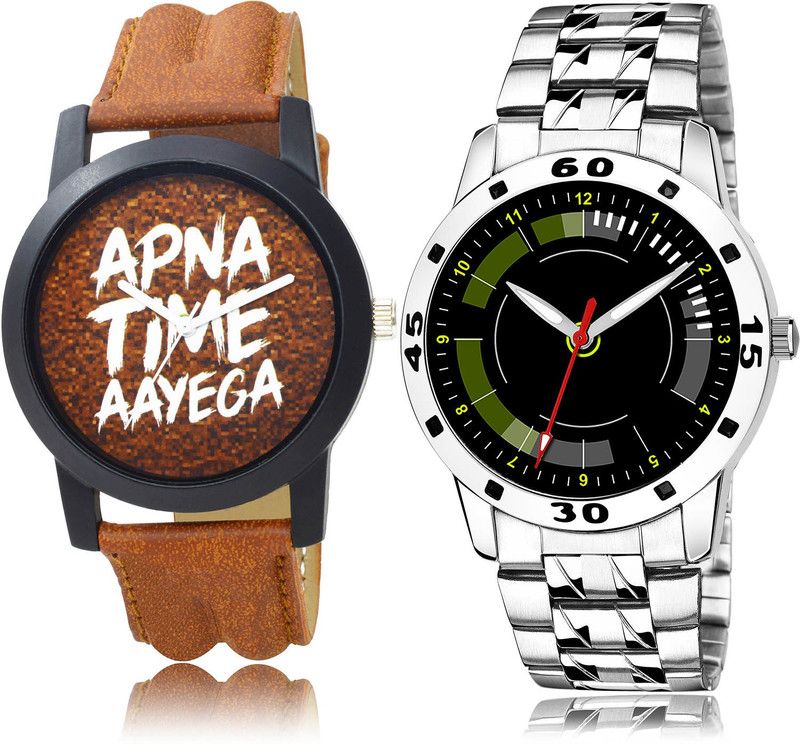 Analog Watch - For Men Modern Present 2 Watch Combo For Boys And Men - BO40-(43-S-19)