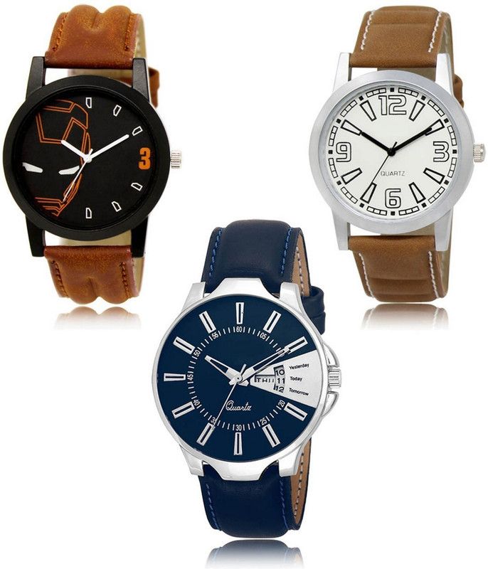 New latest Designer Combo of 3 Analog Watch - For Men LR-04-15-23