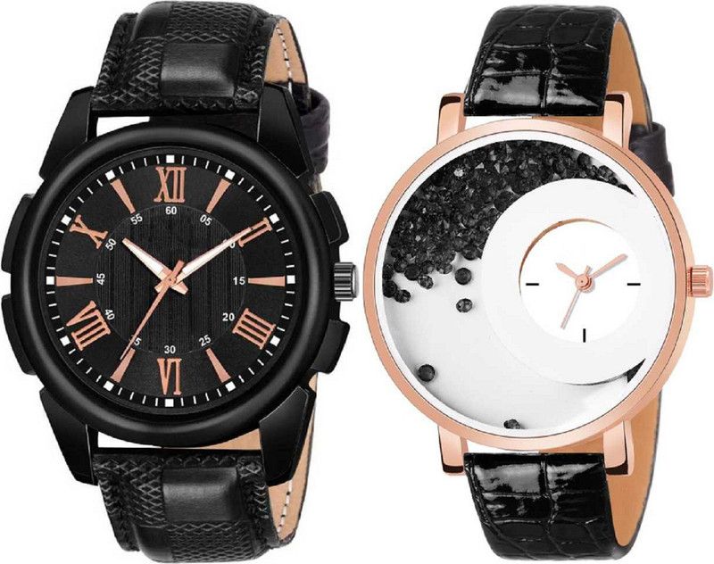 stylish different color Watch Analog Watch - For Boys & Girls New Fancy Watches For Couple Mxre Black NEW Stylish leather round girl & women Analog Watch and Black Synthetic Leather Strap watch for mens and boys ( 426 ) Gift watches