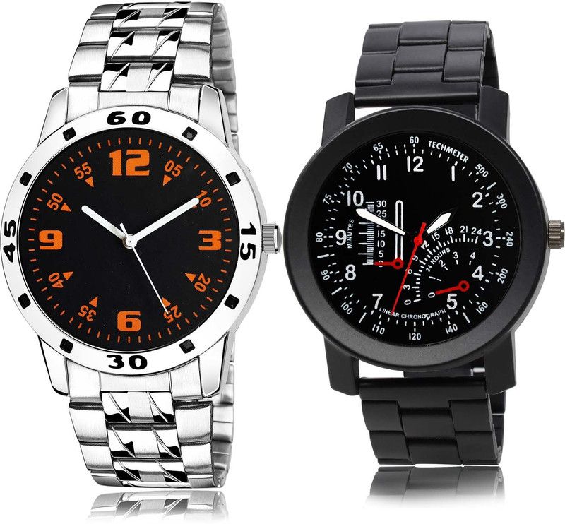 Analog Watch - For Boys Contemporary Party Wedding Chain Watch Watch - B862-B908 (Combo Of 2 )