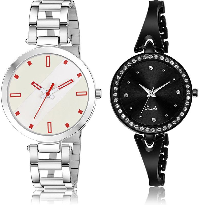 Analog Watch - For Girls New Present 2 Watch Combo For Women And Girls - GM237-GL268