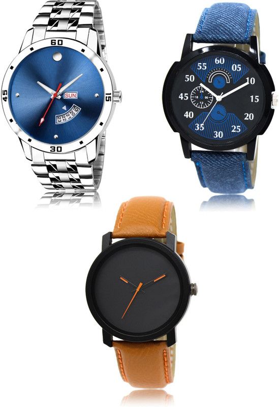New latest Designer Combo of 3 Analog Watch - For Men LR105-LR02-LR20