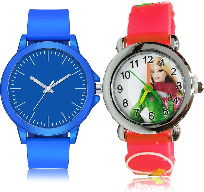 combo watch Analog Watch - For Boys Brand New Italian Designer Sports And Clara Doll Kids 2 Watch Combo For Boys And men - BM117-BK79