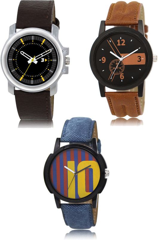 New latest Designer Combo of 3 Analog Watch - For Men 44-01-10