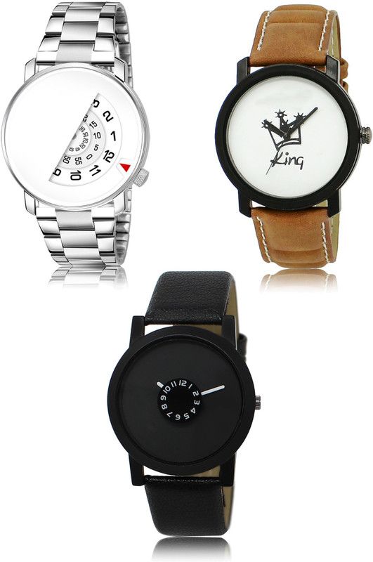 New latest Designer Combo of 3 Analog Watch - For Men 106-18-25