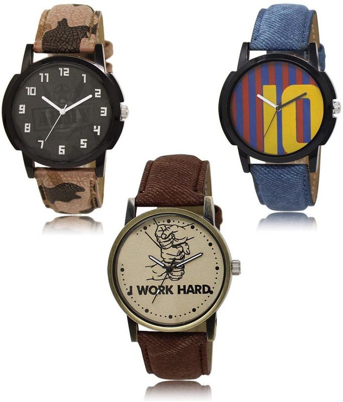 New latest Designer Combo of 3 Analog Watch - For Men LR-03-10-29