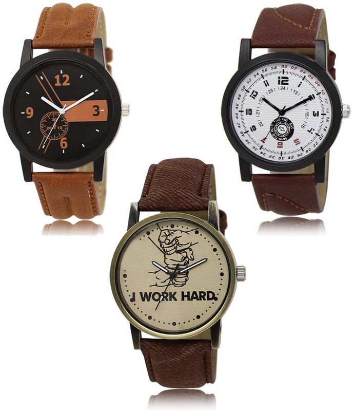 New latest Designer Combo of 3 Analog Watch - For Men -01-11-29
