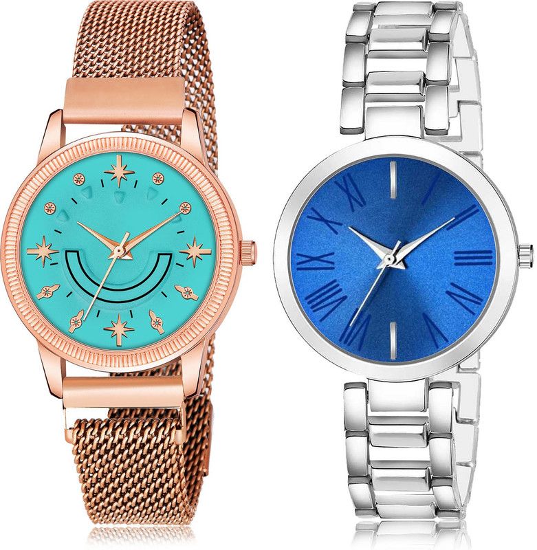 Analog Watch - For Women Contemporary Heart 2 Watch Combo For Women And Girls - GW69-G602