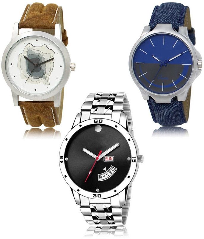 New latest Designer Combo of 3 Analog Watch - For Men LR-09-24-104