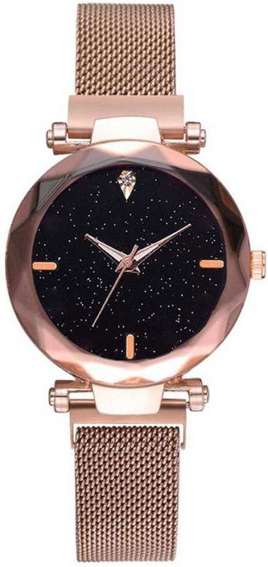 Megnet Belt-450 Analog Watch - For Women Analogue Black Dial Watch For Girls