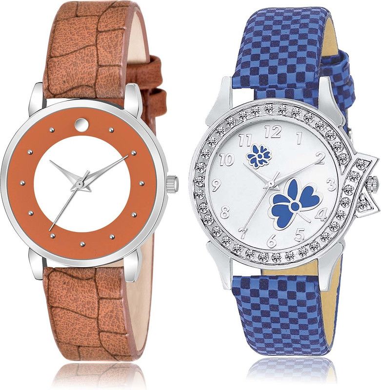 combo watch Analog Watch - For Women Classical 3D Design Flower 2 Watch Combo For Girls And Women - GM339-G127