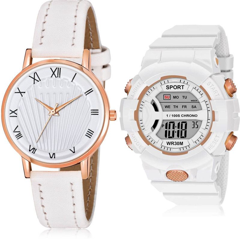 Analog-Digital Watch - For Girls New Designer 2 Watch Combo For Women And Girls - GW51-DG37