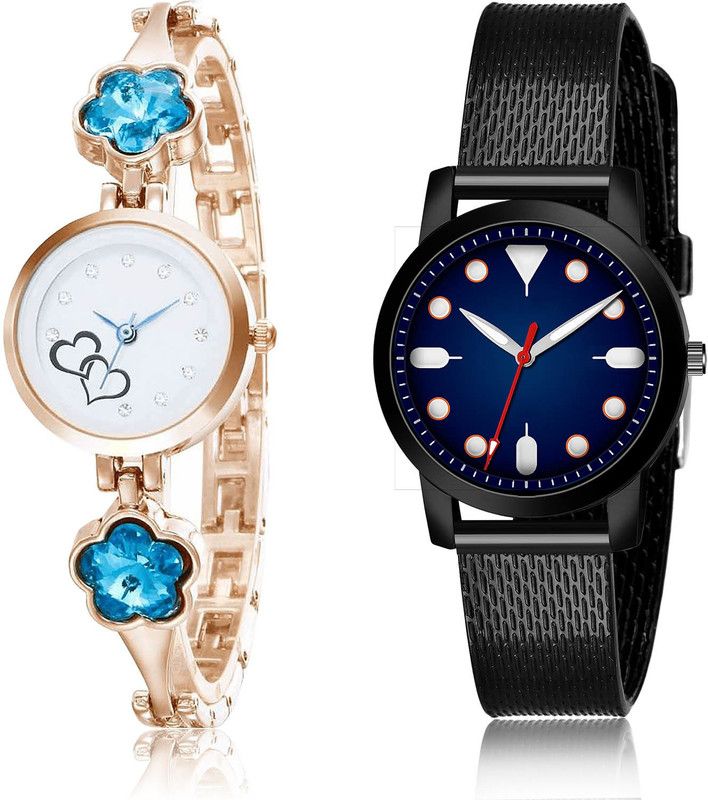 Analog Watch - For Girls New Rich 2 Watch Combo For Women And Girls - G435-(65-L-10)