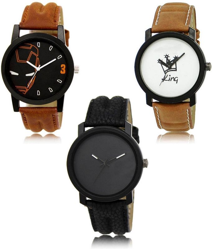 New latest Designer Combo of 3 Analog Watch - For Men LR-04-18-21