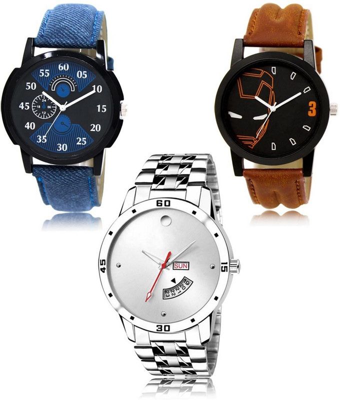 New latest Designer Combo of 3 Analog Watch - For Men LR-02-04-103