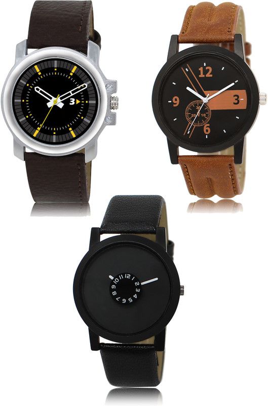New latest Designer Combo of 3 Analog Watch - For Men 44-01-25