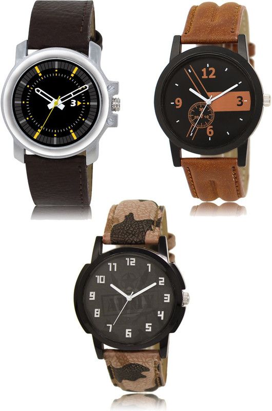 New latest Designer Combo of 3 Analog Watch - For Men 44-01-03