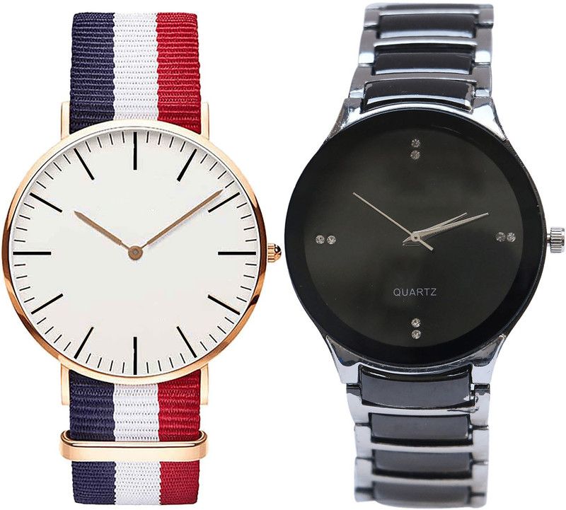 combo watch Analog Watch - For Girls Treading Party Wedding Analogue Red And Black Color Boys And Men Watch - B50-B68 (Combo Of 2 )