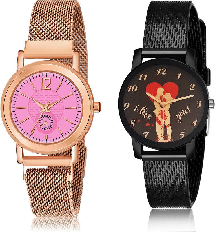 Analog Watch - For Girls Modern Quartz 2 Watch Combo For Women And Girls - GW41-G523