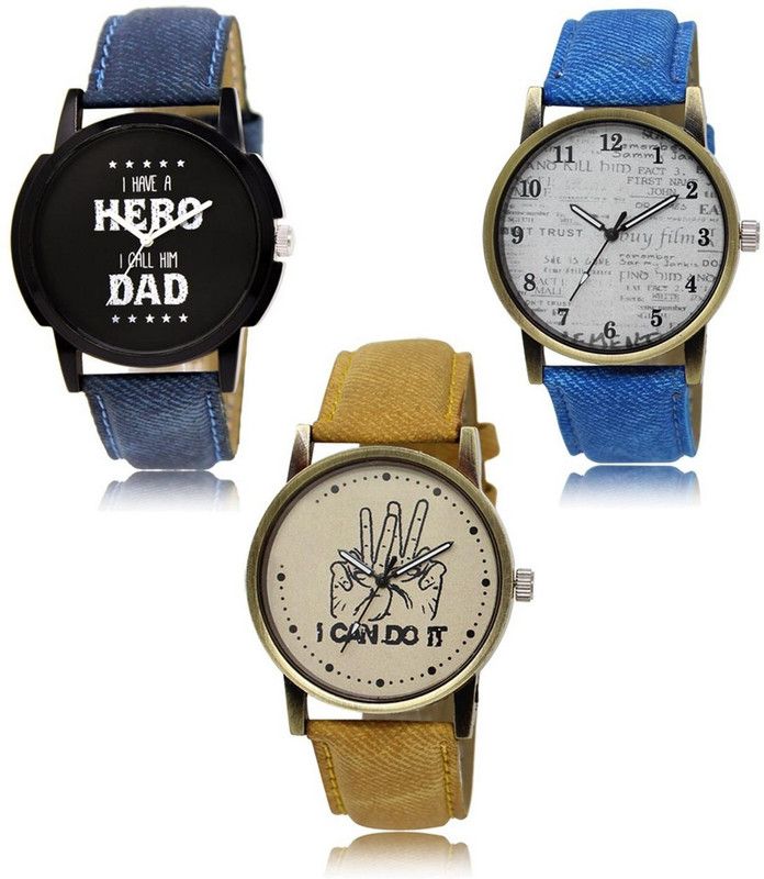 New latest Designer Combo of 3 Analog Watch - For Men -07-28-30
