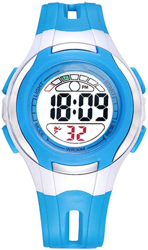 Cool Design Alarm & Chrono Feature Digital Watch - For Boys & Girls EF45019-5SKYBLUE