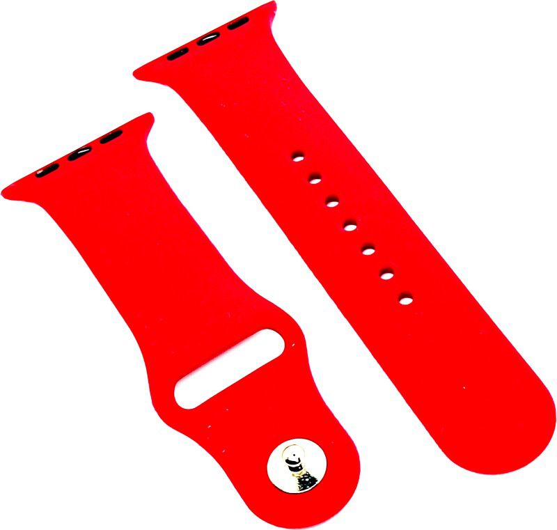 BLACK LOVIES 42/44 MM SOFT SILICON SMARTWATCH STRAP Compatible with FIRE_BOLT Ring, W26, T500 44 mm Silicone Watch Strap  (Red)