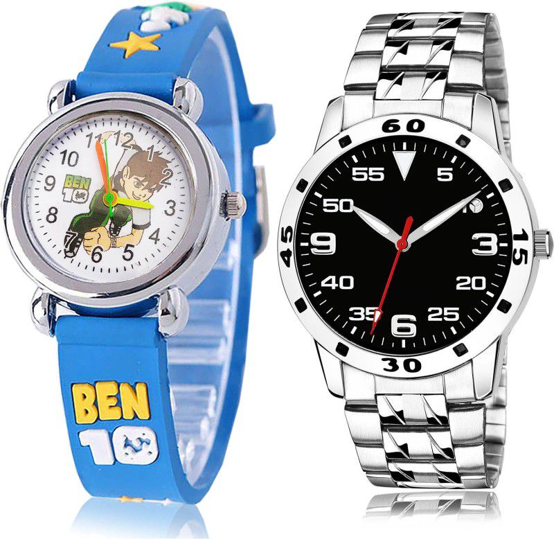 Analog Watch - For Boys Brand New Technology 2 Watch Combo For Boys And Men - BK97-(75-S-19)