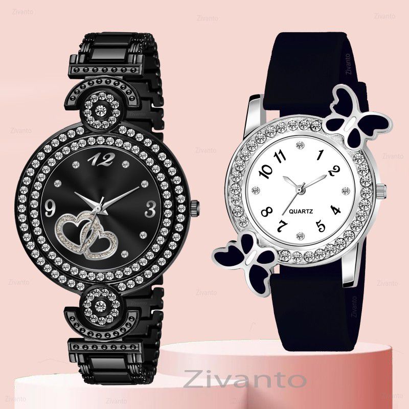 Zivanto Most Beautiful Best Wedding Return Gift Fast Selling Bracelet Premium Analog Watch - For Women NewYear Bestseller Marvelous Expensive Superb Fashion Studed Diamond Girls Watch