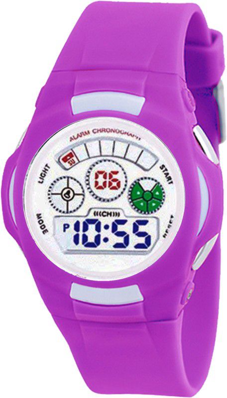 Light Colors Alarm & Light Function Digital Watch - For Boys & Girls EF22B-3PINK