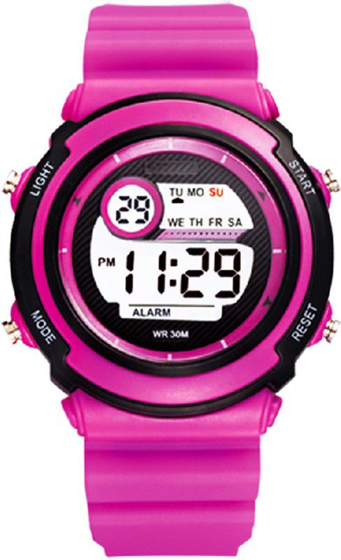 Triple Circle Speed Dial Alarm & Multifunctional Digital Watch - For Boys & Girls KMR-8567116-4-Violet