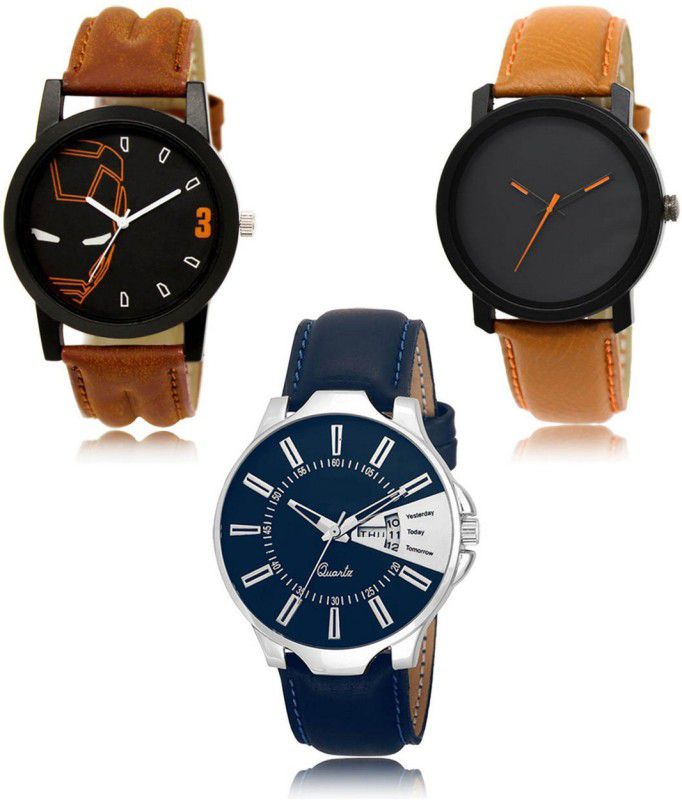 SHIPKART Analog Watch - For Men NEW Luxurious Attractive Stylish Combo SET OF 3 WATCH LR-04-20-23