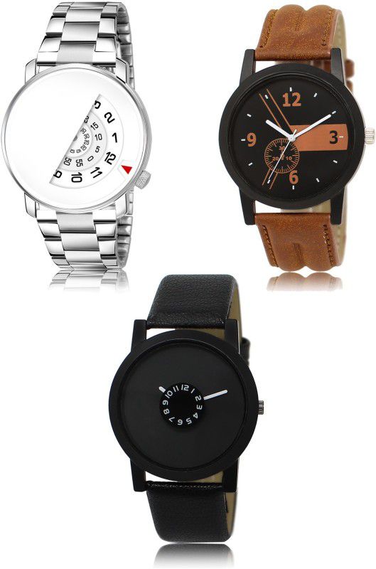 New latest Designer Combo of 3 Analog Watch - For Men 106-01-25