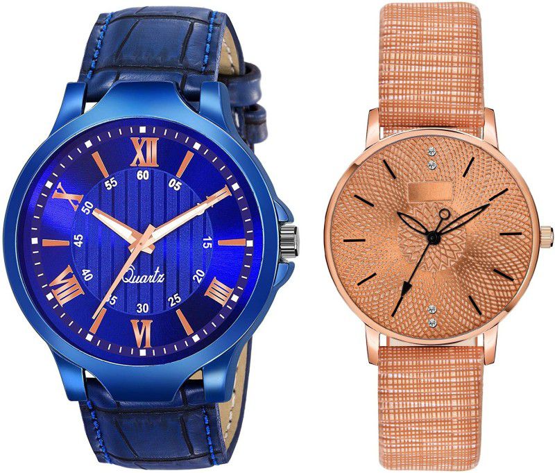 Analog Watch - For Men & Women GL-2415|Pack of 2 New Couple Combo New Sleek Look