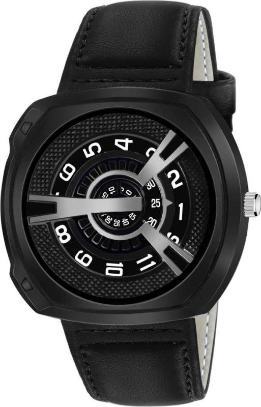 New Fashion Analog Watch - For Men New Fashion Style Stylish Black Leather Strap look Analog Watch