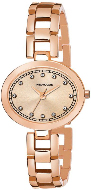 Rose Gold Platted Chain Analog Watch - For Women PRV-410-ROSE GOLD