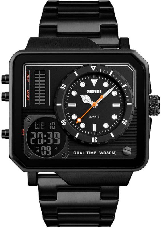 Sports Analog-Digital Watch - For Boys Gadin - 1392 Black